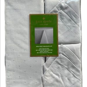 NEW Kate Spade 9 piece tablecloth napkin set
